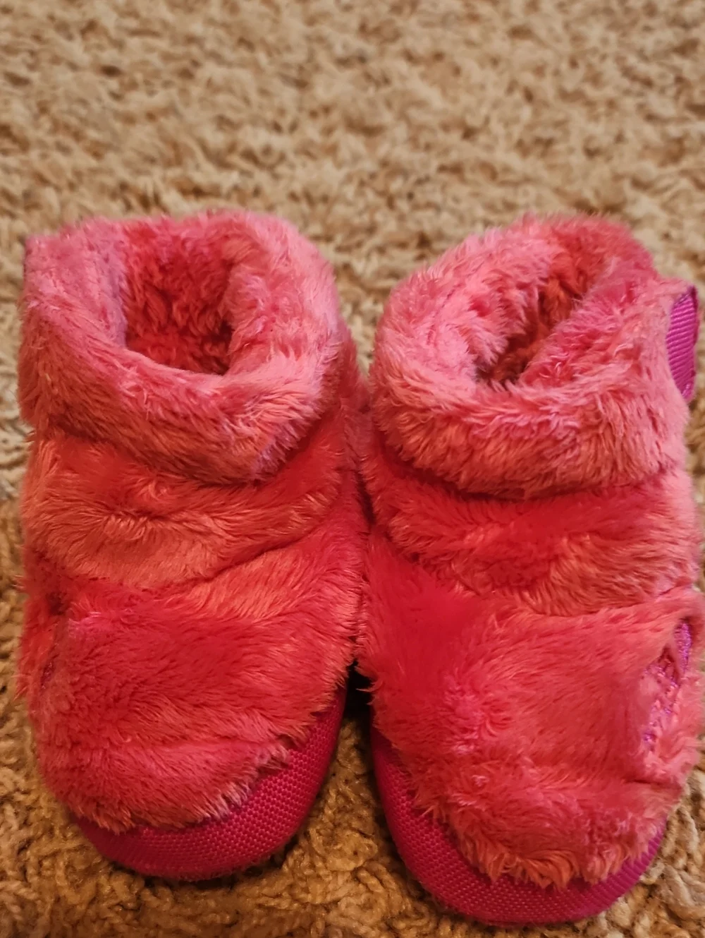 The North Face Baby Plush Slip-On Booties - Hot Pink Size 3